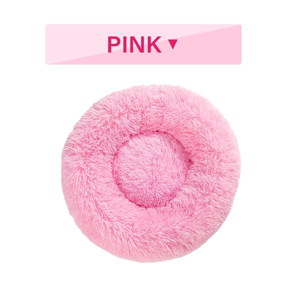🐾 CalmiNest™ Fluffy Donut Pet Bed