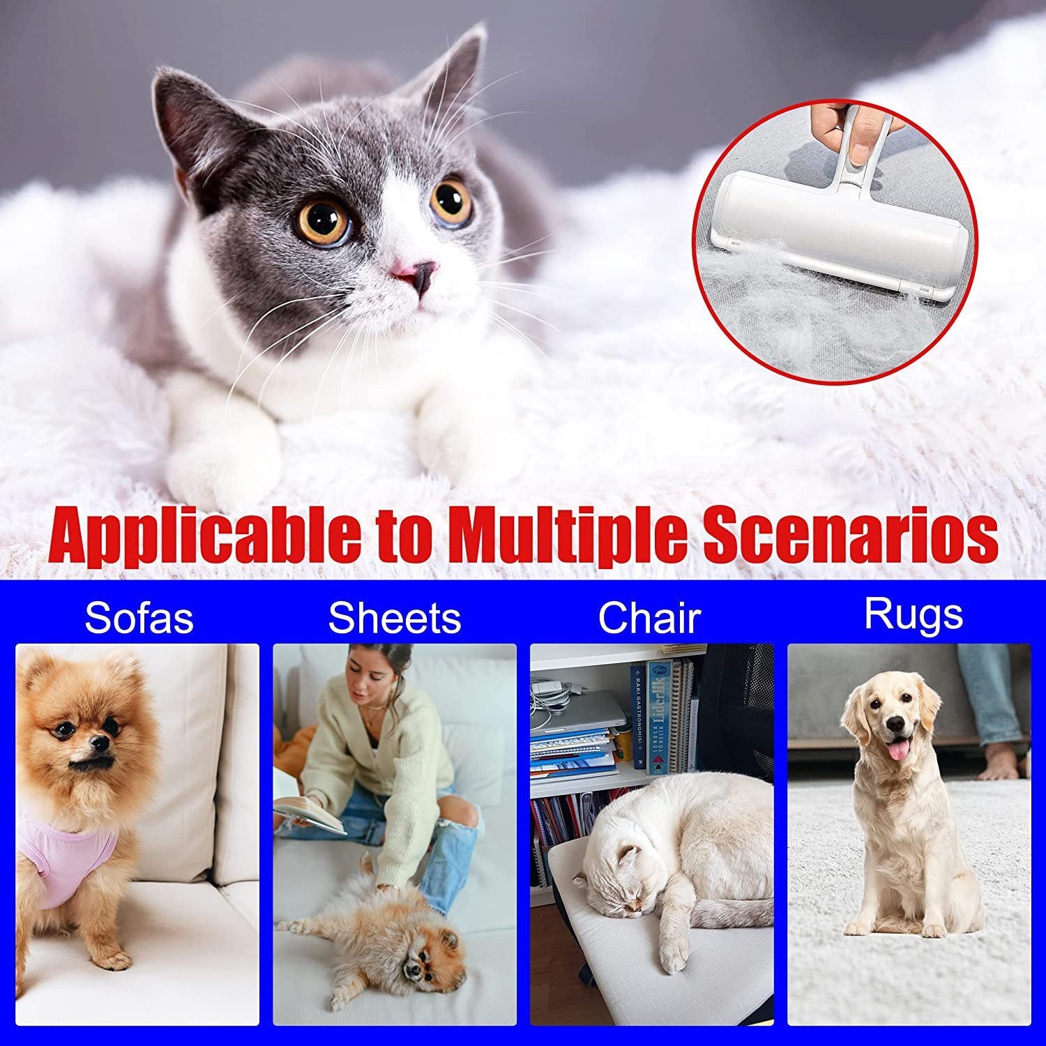 Pet Hair Remover Roller – Quick Clean, Happy Home