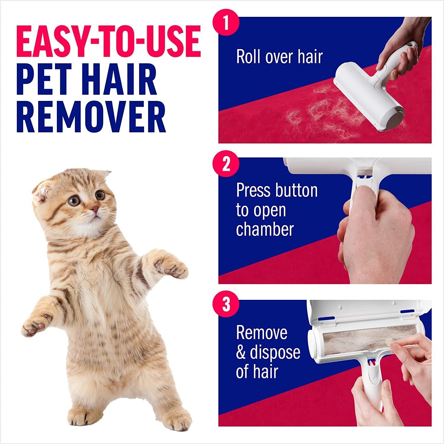 Pet Hair Remover Roller – Quick Clean, Happy Home