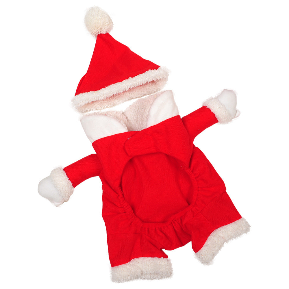 felt Santa Claus pet costume