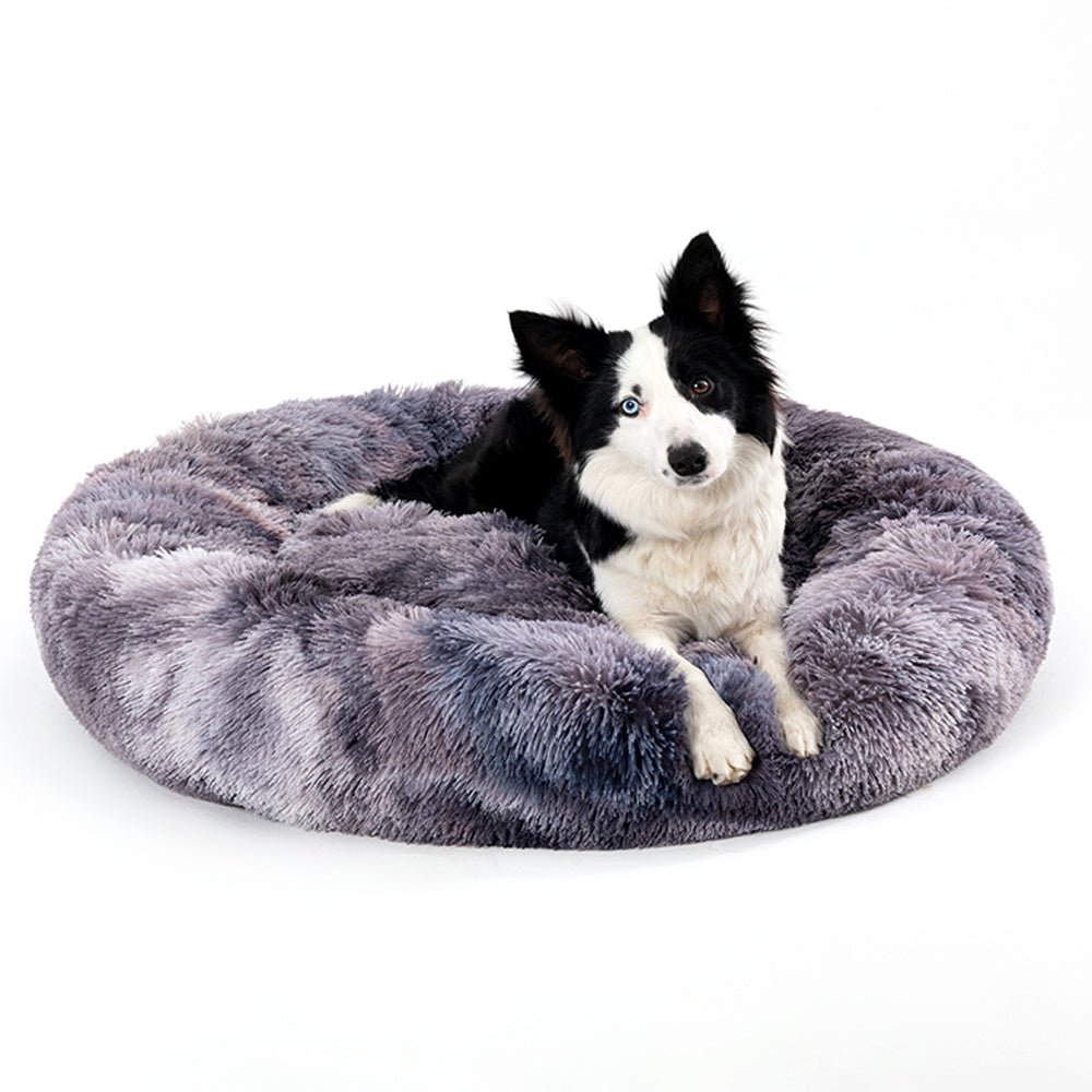 🐾 CalmiNest™ Fluffy Donut Pet Bed