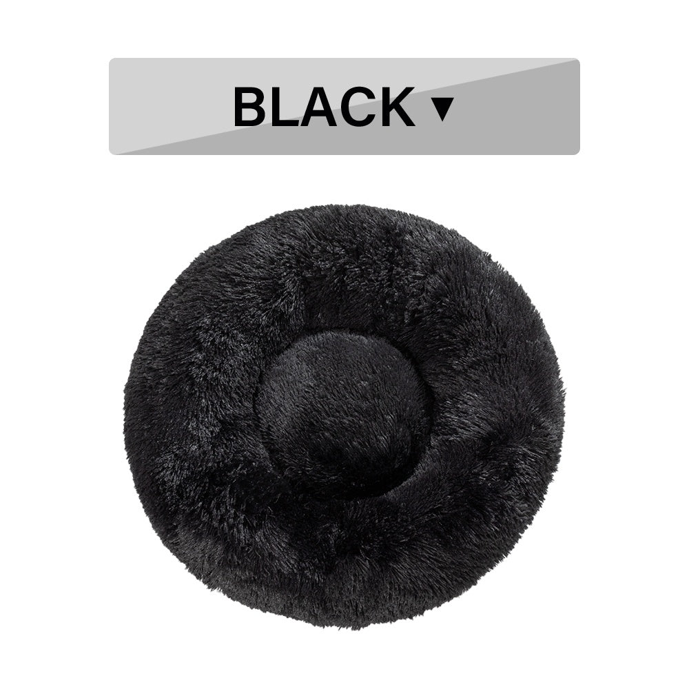 🐾 CalmiNest™ Fluffy Donut Pet Bed