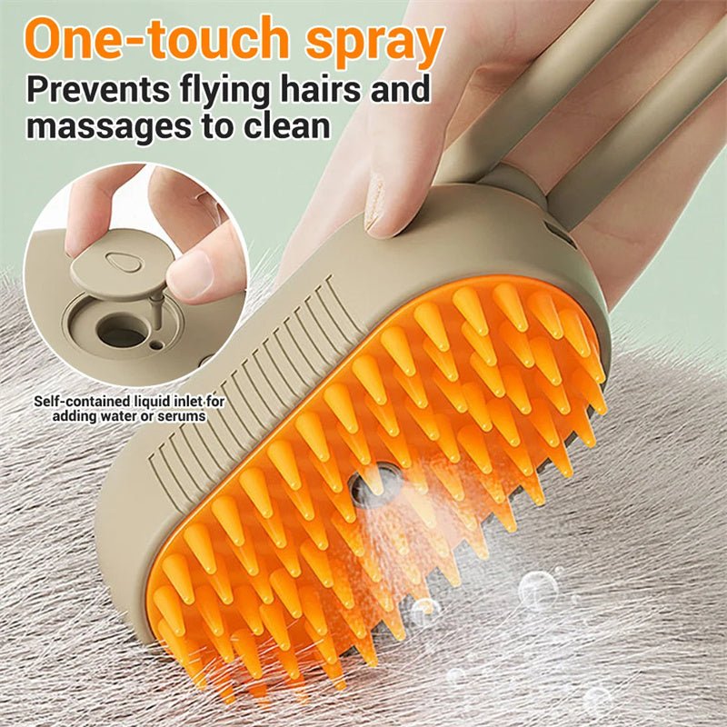 🐾 SteamBrush™ 3-in-1 Pet Grooming Comb - Amigo Pet Boutique