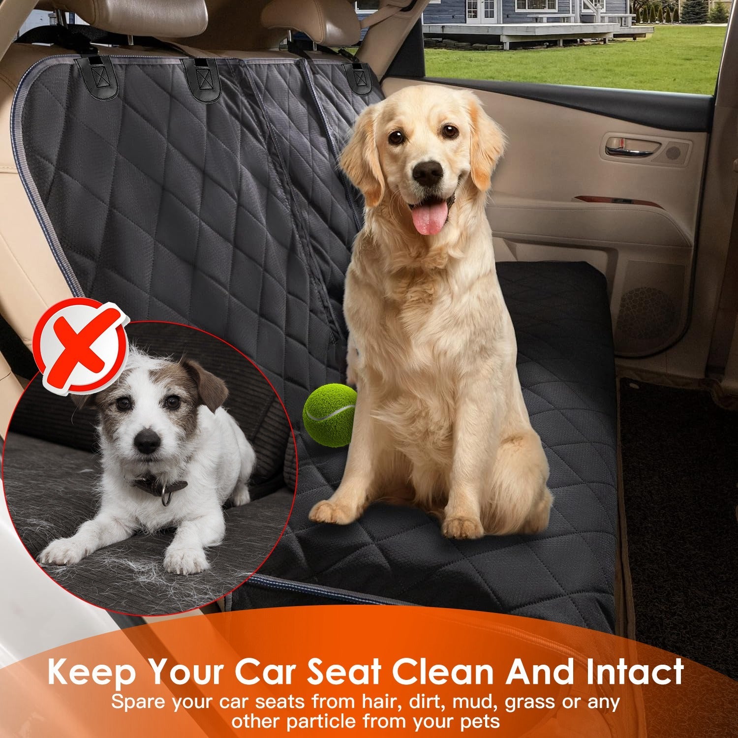 Waterproof Dog Car Seat Cover – Protect Your Car Easily