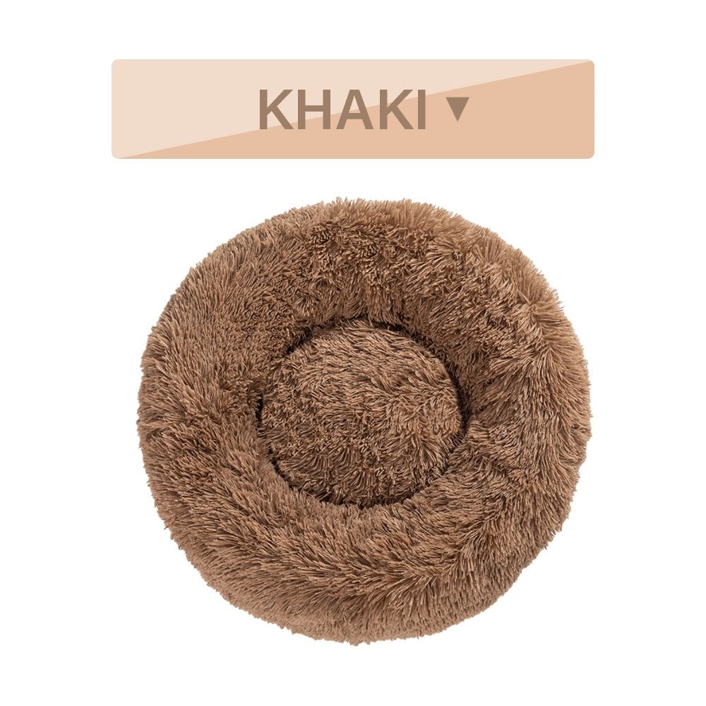 🐾 CalmiNest™ Fluffy Donut Pet Bed