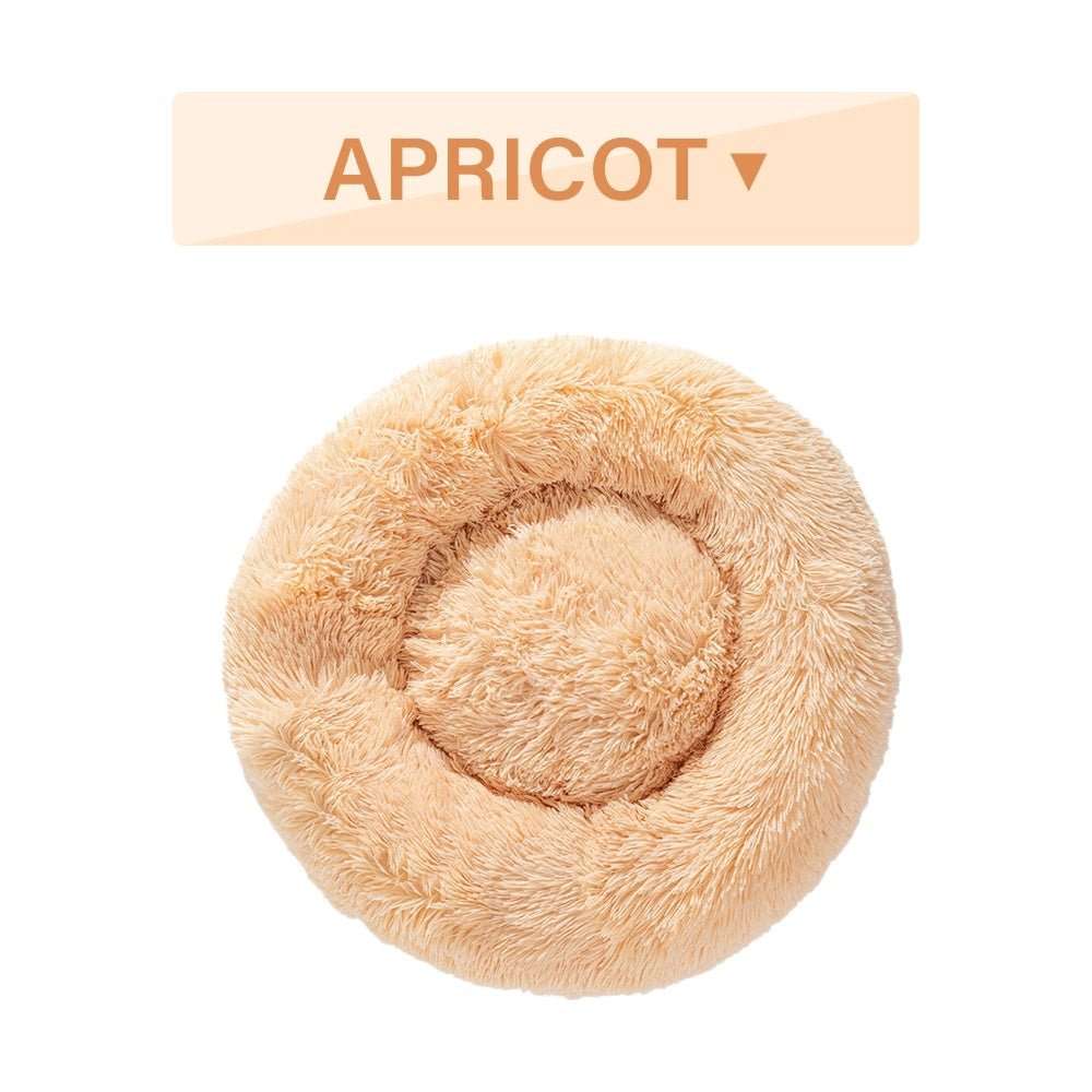 🐾 CalmiNest™ Fluffy Donut Pet Bed