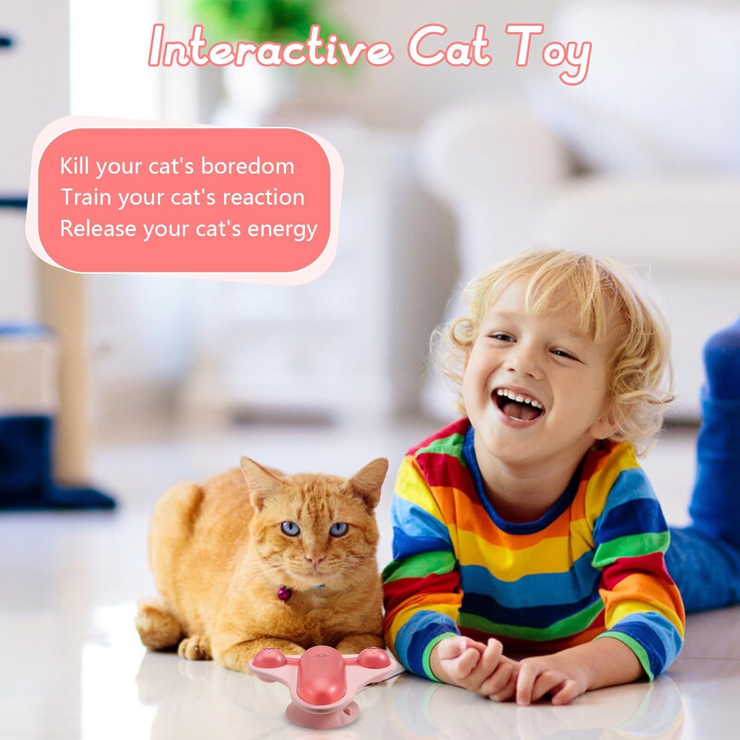 Interactive Pet Puzzle Feeder – Fun Slow Feeding for Cats