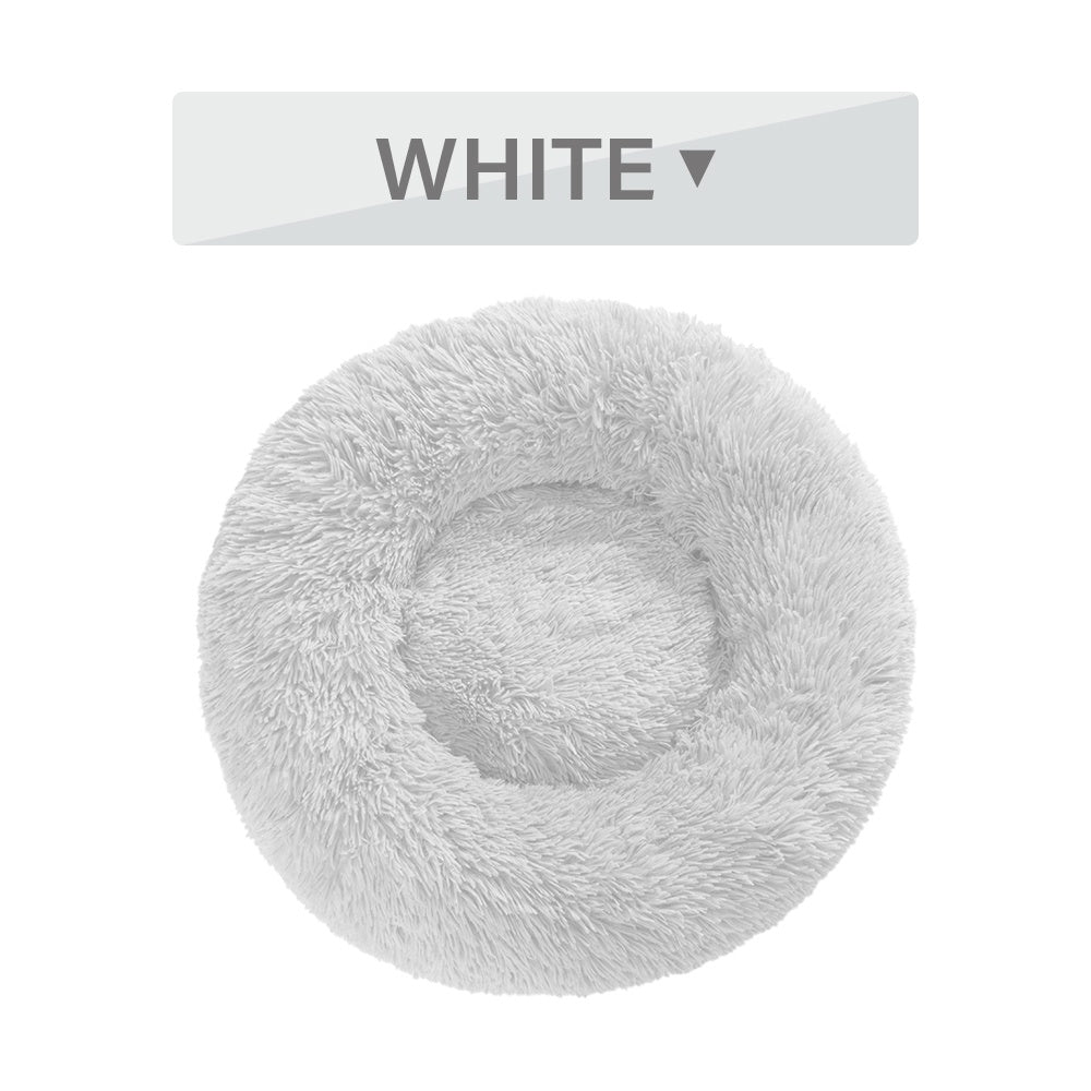 🐾 CalmiNest™ Fluffy Donut Pet Bed