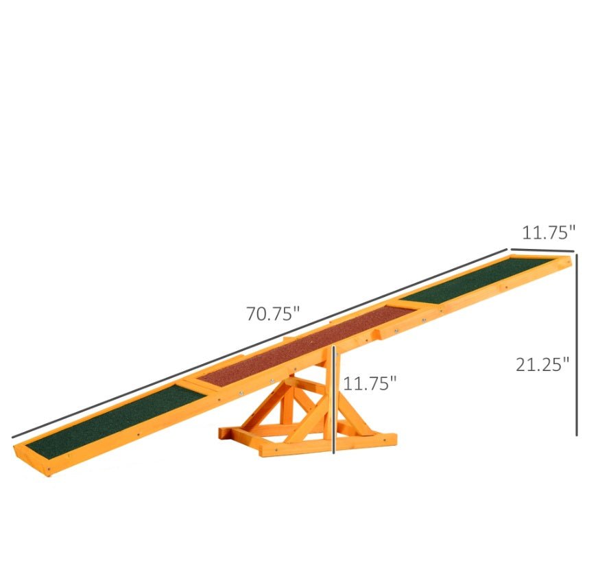 Wooden Dog Seesaw – Fun Training and Exercise for Dogs