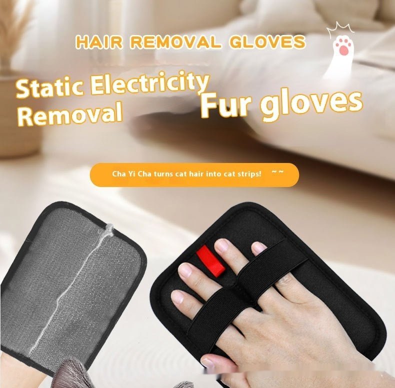 Pet Hair Removal Gloves Hair Brush - Amigo Pet Boutique