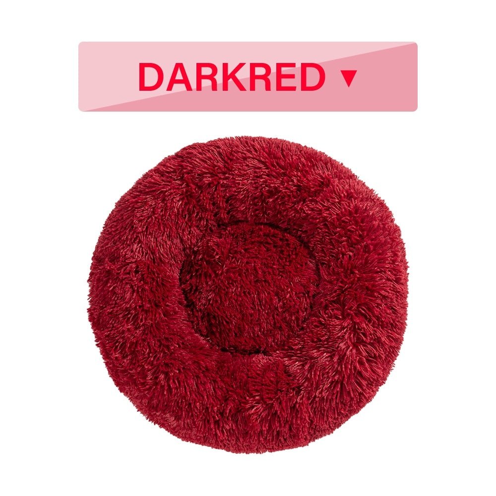 🐾 CalmiNest™ Fluffy Donut Pet Bed