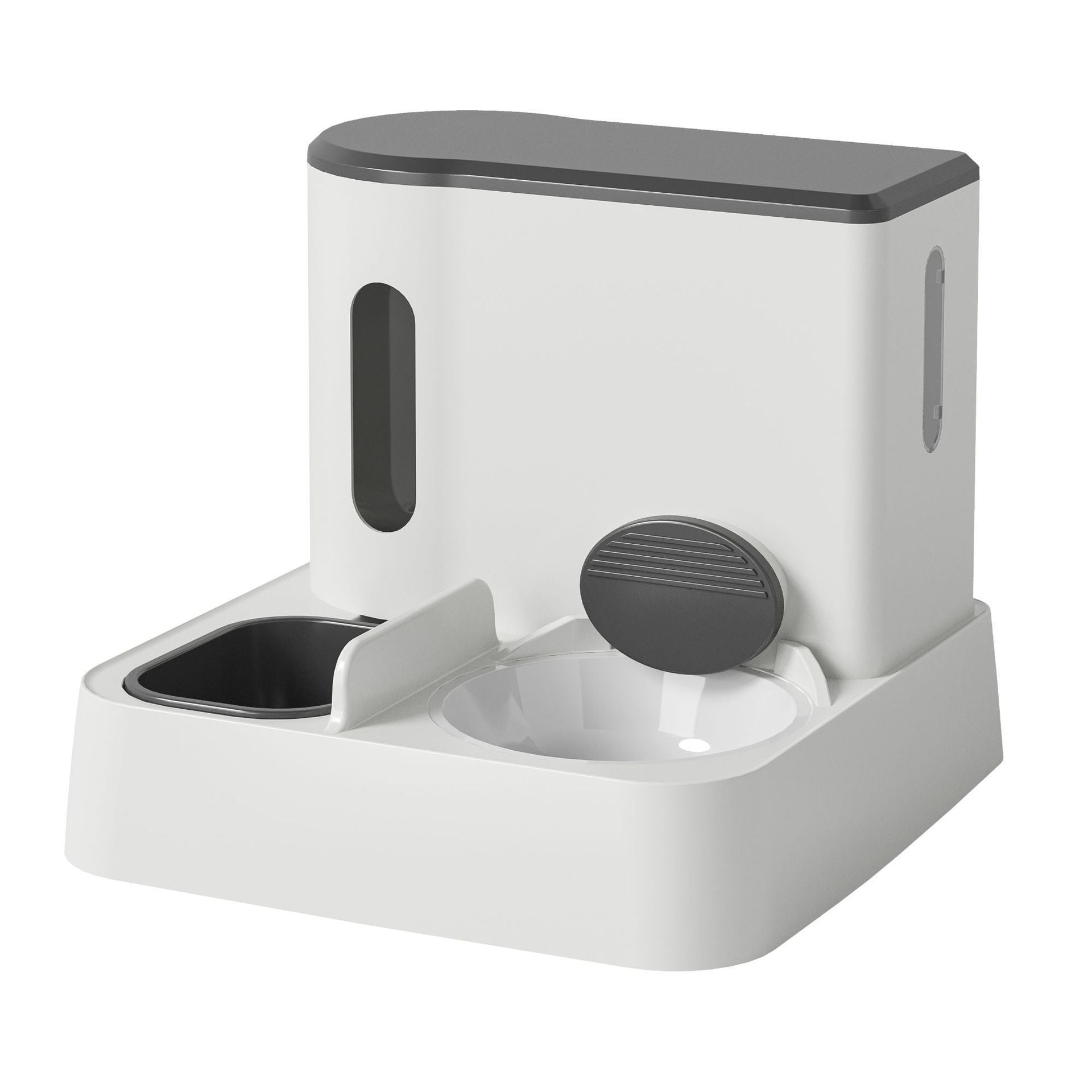 Cat Automatic Pet Feeder Water Dispenser Integrated Double Bowl Drinking Pet - Amigo Pet Boutique