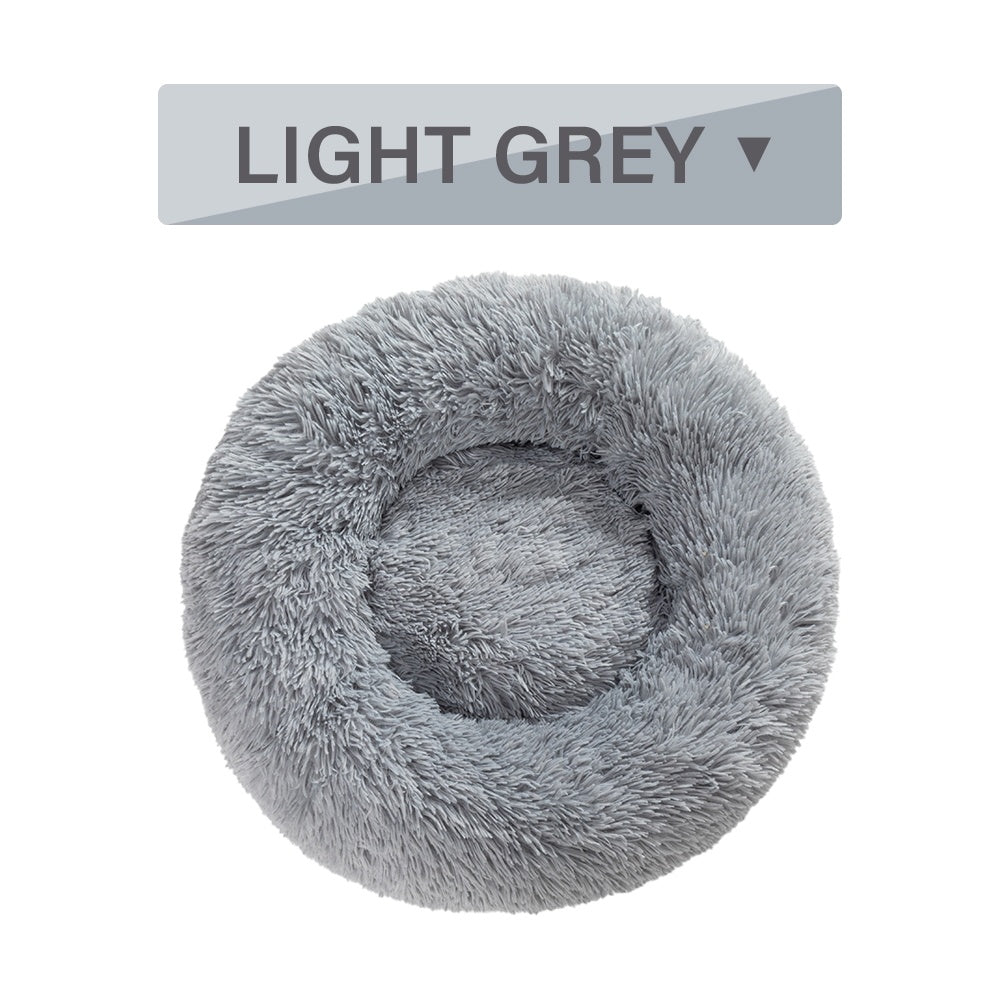 🐾 CalmiNest™ Fluffy Donut Pet Bed
