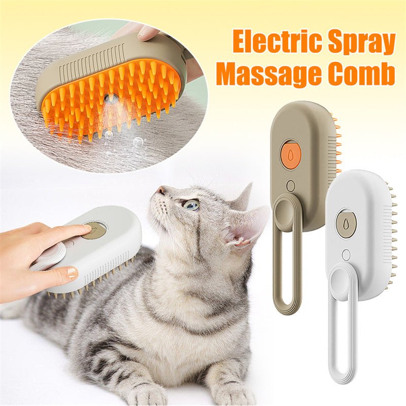 🐾 SteamBrush™ 3-in-1 Pet Grooming Comb - Amigo Pet Boutique