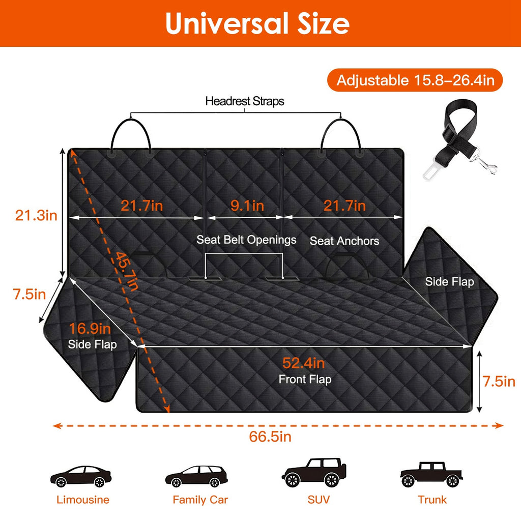 Waterproof Dog Car Seat Cover – Protect Your Car Easily