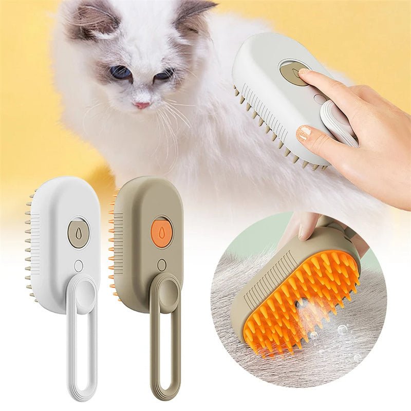 🐾 SteamBrush™ 3-in-1 Pet Grooming Comb - Amigo Pet Boutique