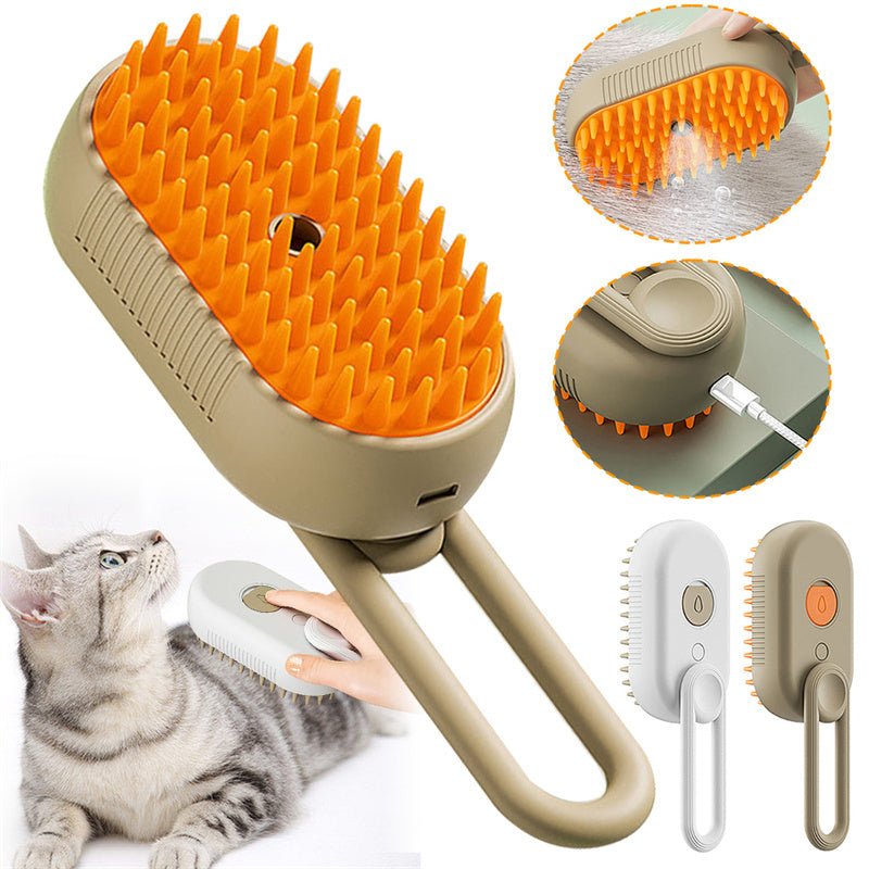 🐾 SteamBrush™ 3-in-1 Pet Grooming Comb - Amigo Pet Boutique