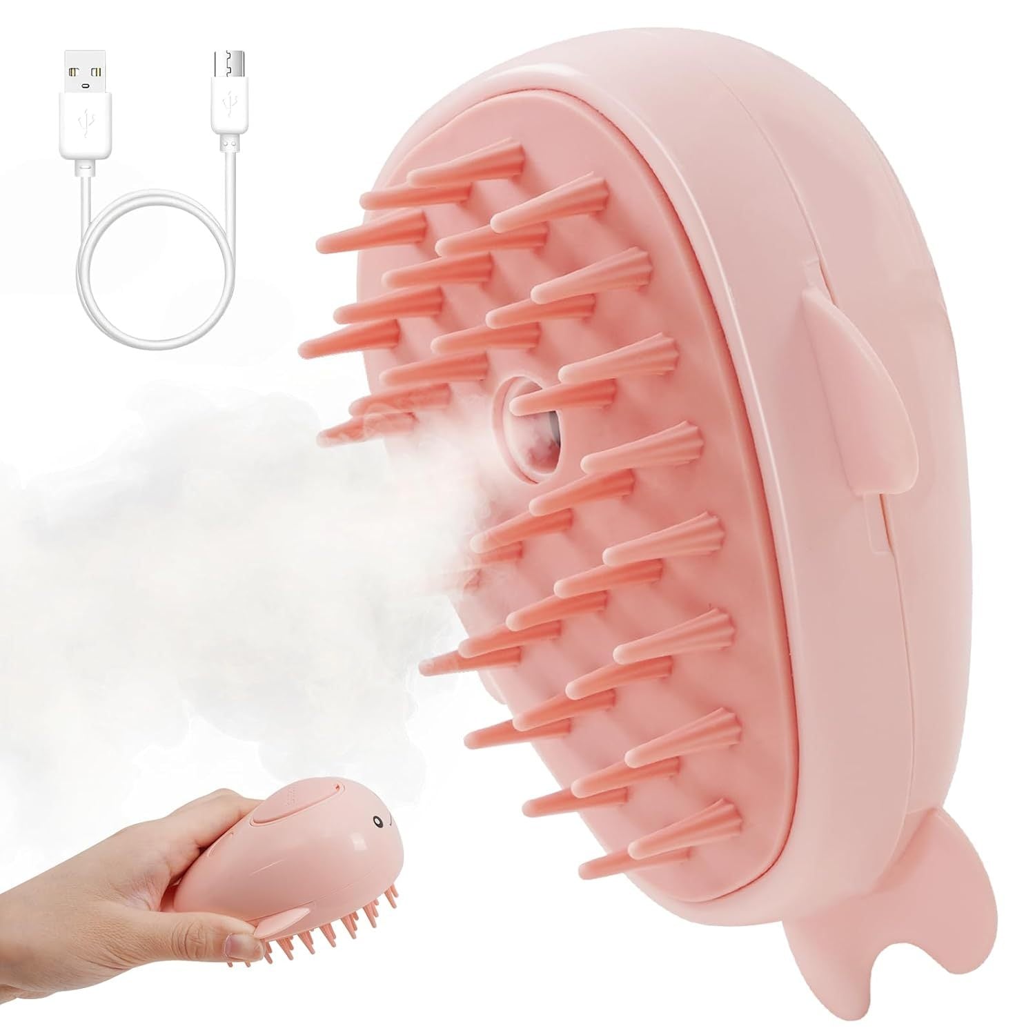 🐳 WhaleBrush™ 3-in-1 Steamy Pet Comb - Amigo Pet Boutique