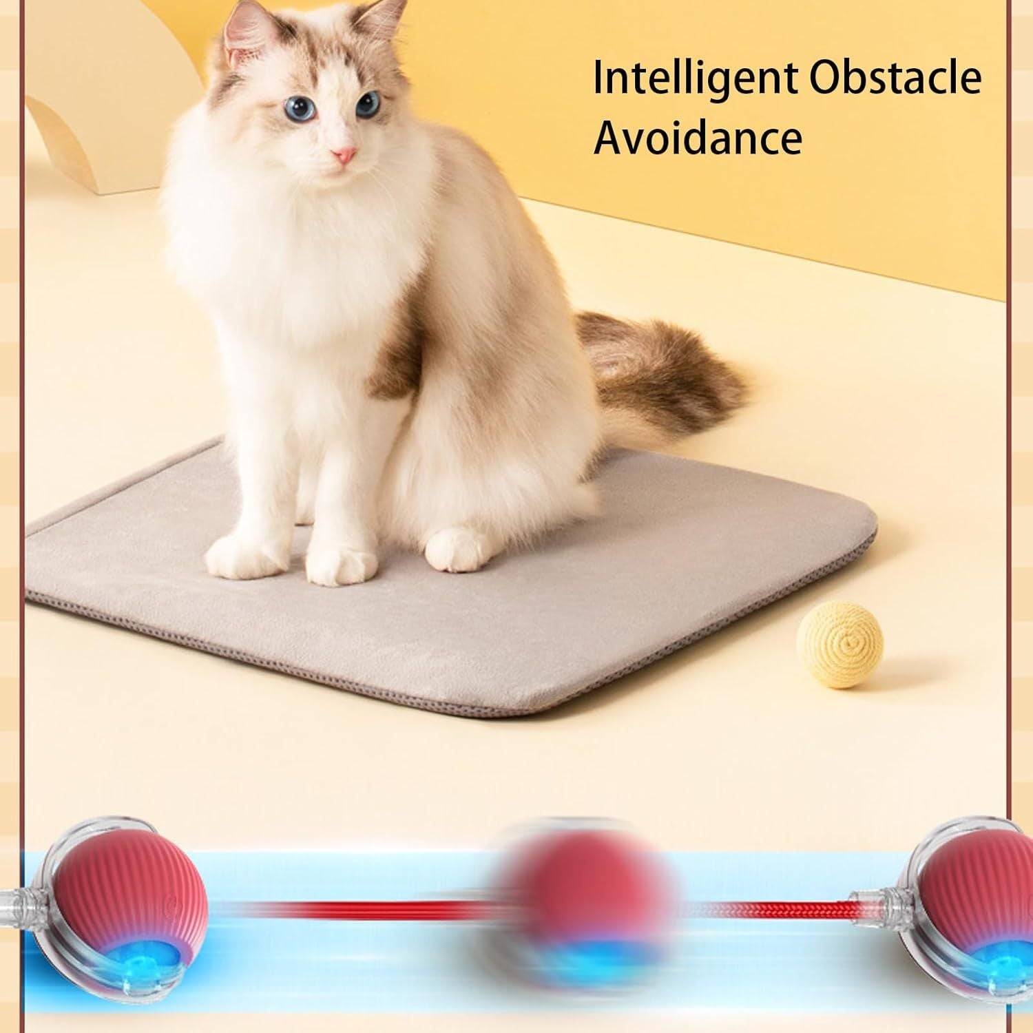 Smart Rolling Pet Ball – Interactive Toy for Dogs & Cats