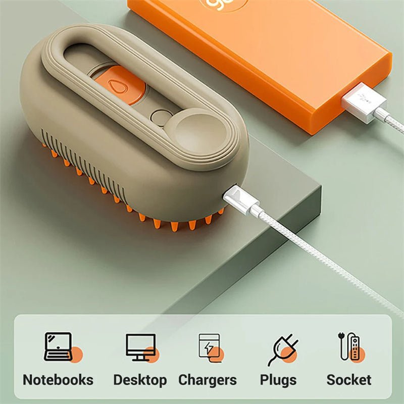🐾 SteamBrush™ 3-in-1 Pet Grooming Comb - Amigo Pet Boutique
