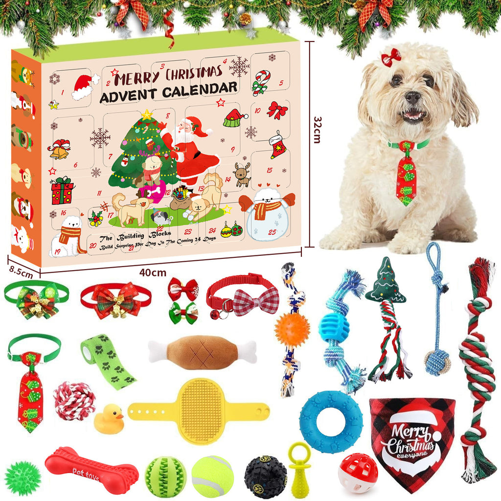 christmas dog toy box assortment
