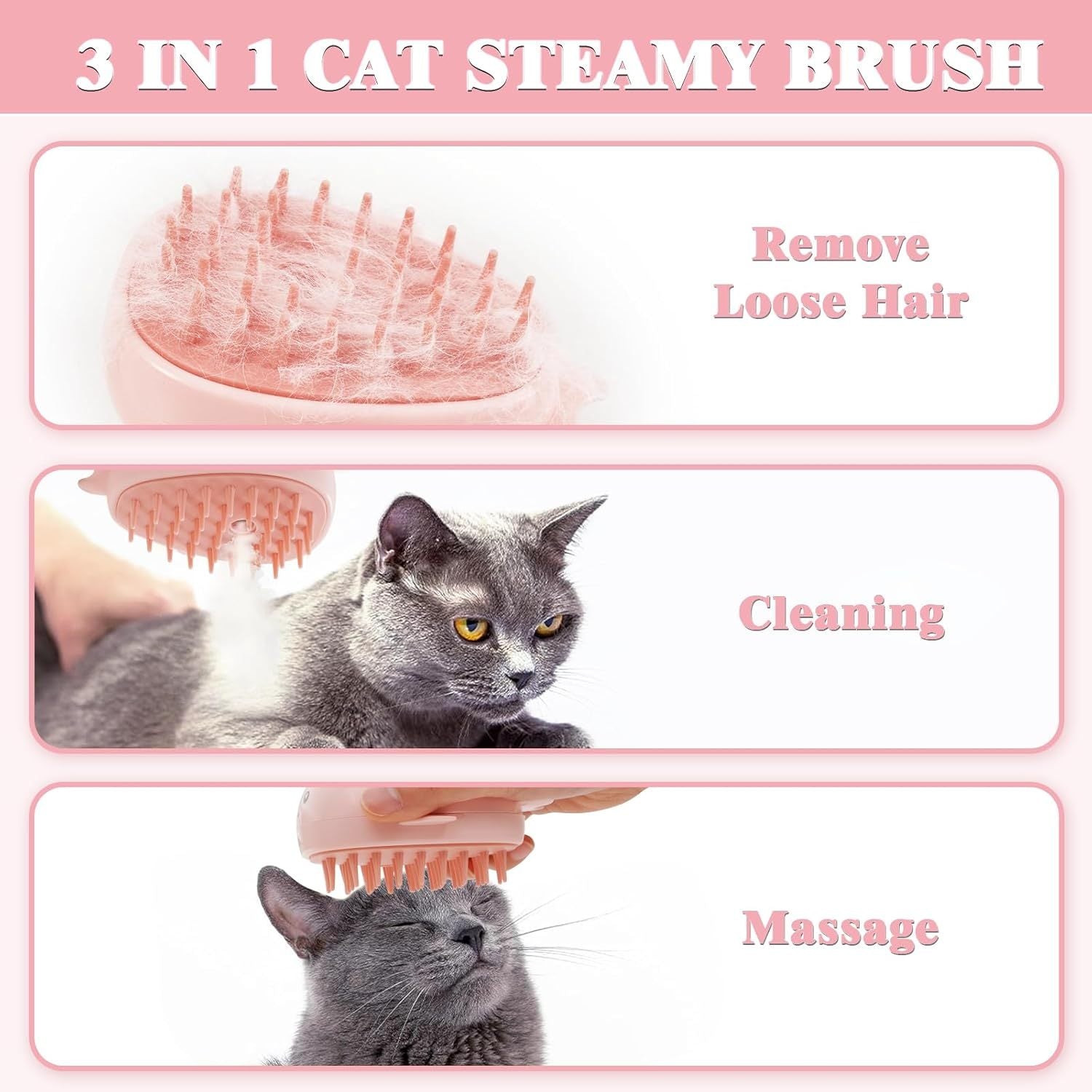 🐳 WhaleBrush™ 3-in-1 Steamy Pet Comb - Amigo Pet Boutique