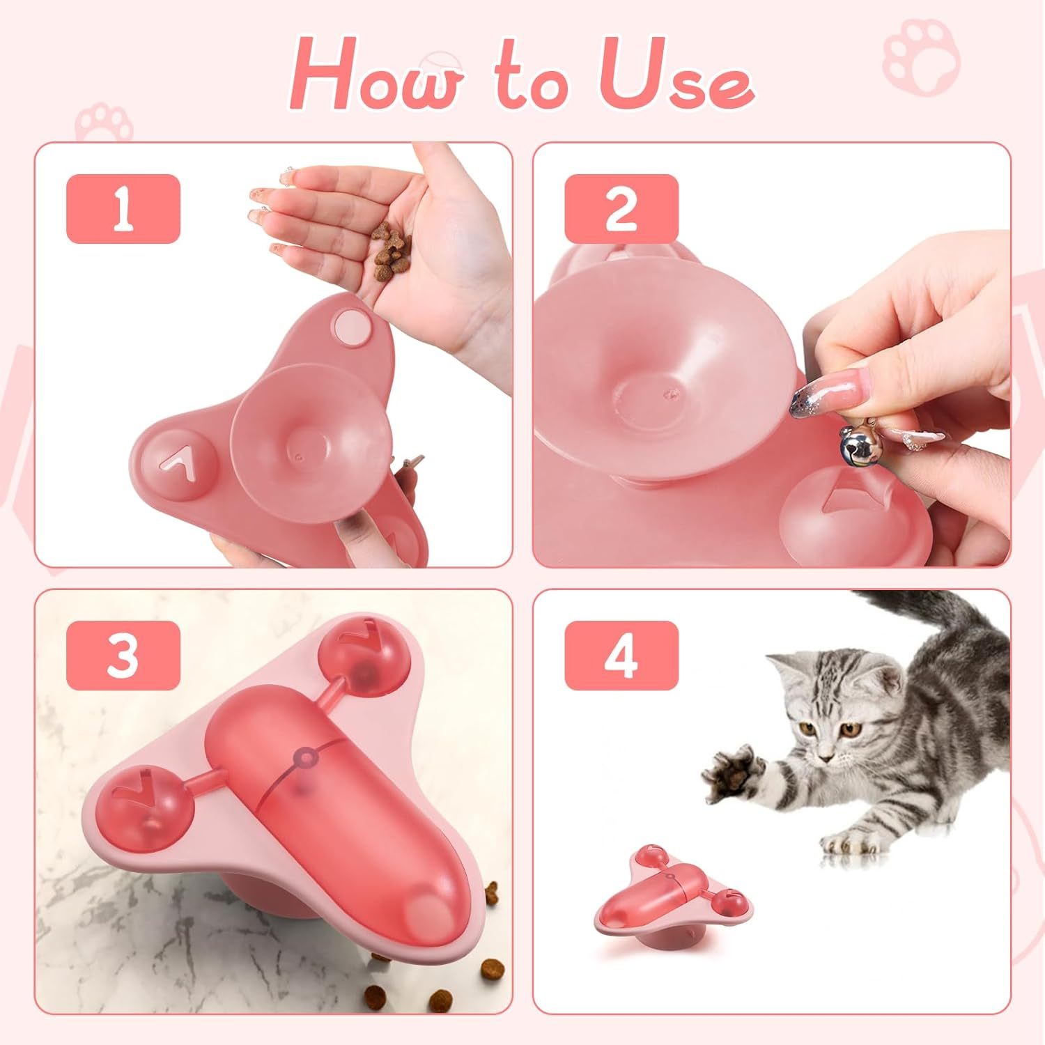 Interactive Pet Puzzle Feeder – Fun Slow Feeding for Cats