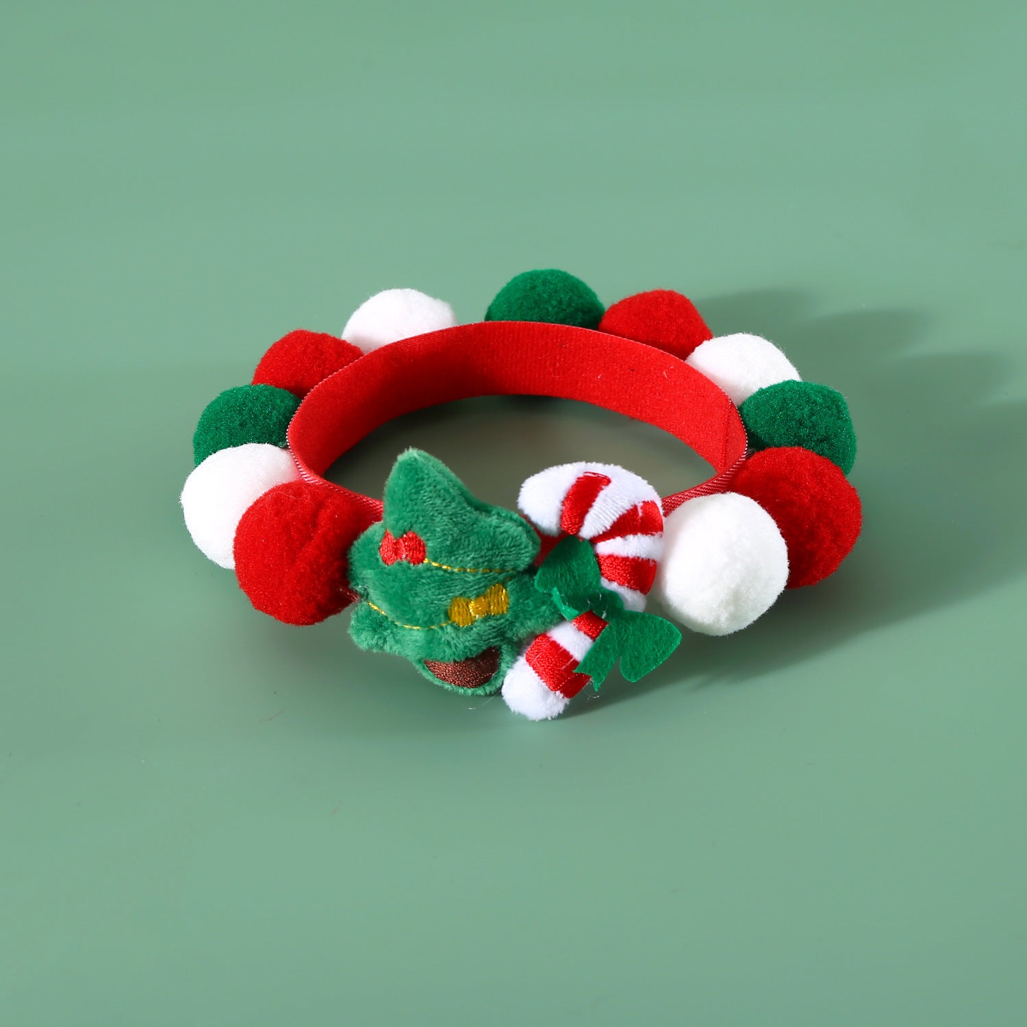 christmas pet ball collar winter pet fashion