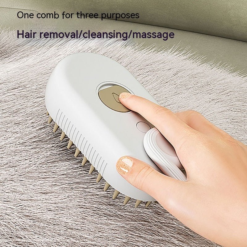 🐾 SteamBrush™ 3-in-1 Pet Grooming Comb - Amigo Pet Boutique