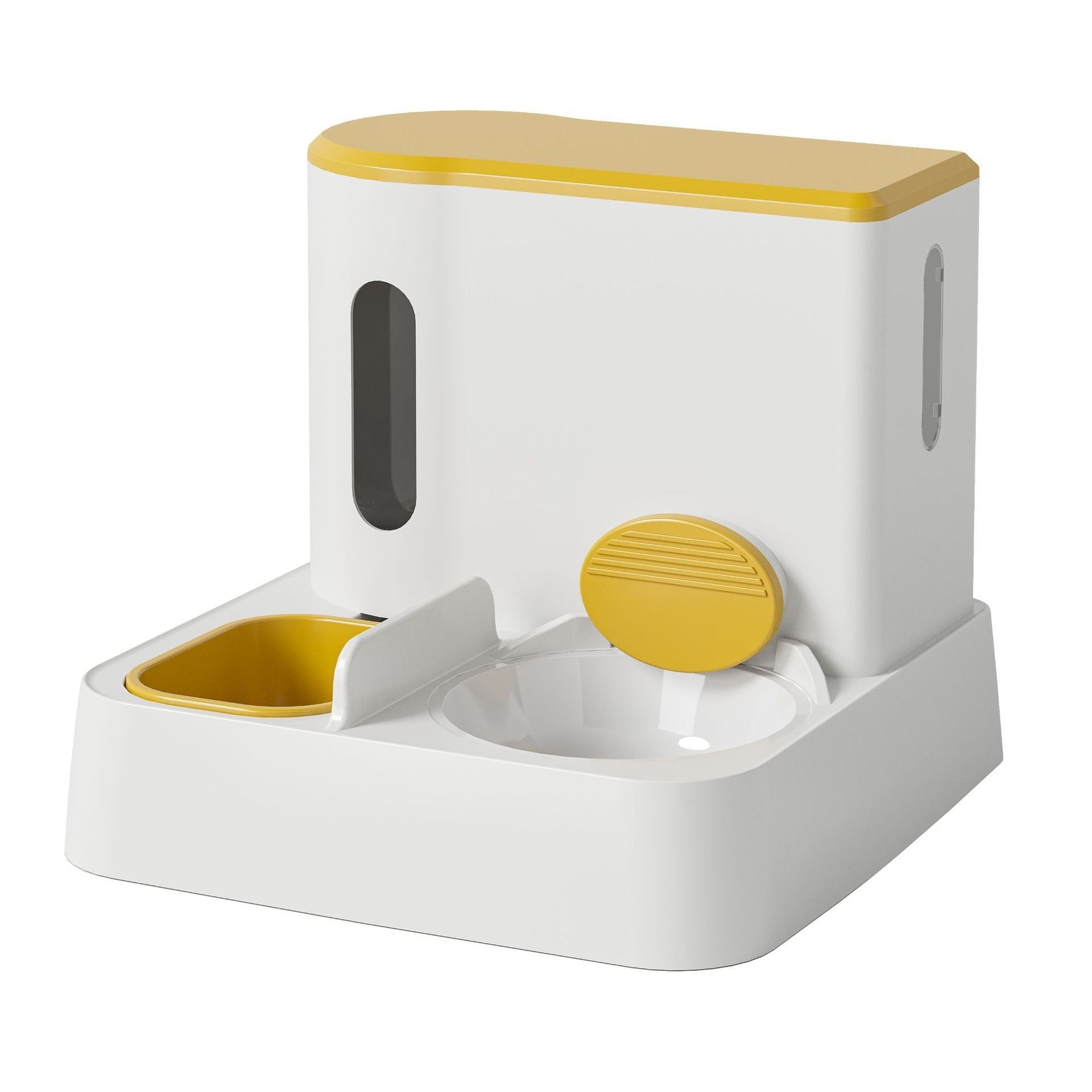 Cat Automatic Pet Feeder Water Dispenser Integrated Double Bowl Drinking Pet - Amigo Pet Boutique