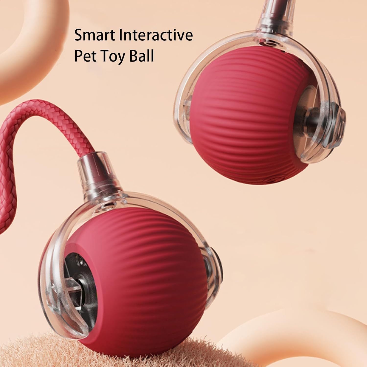 Smart Rolling Pet Ball – Interactive Toy for Dogs & Cats