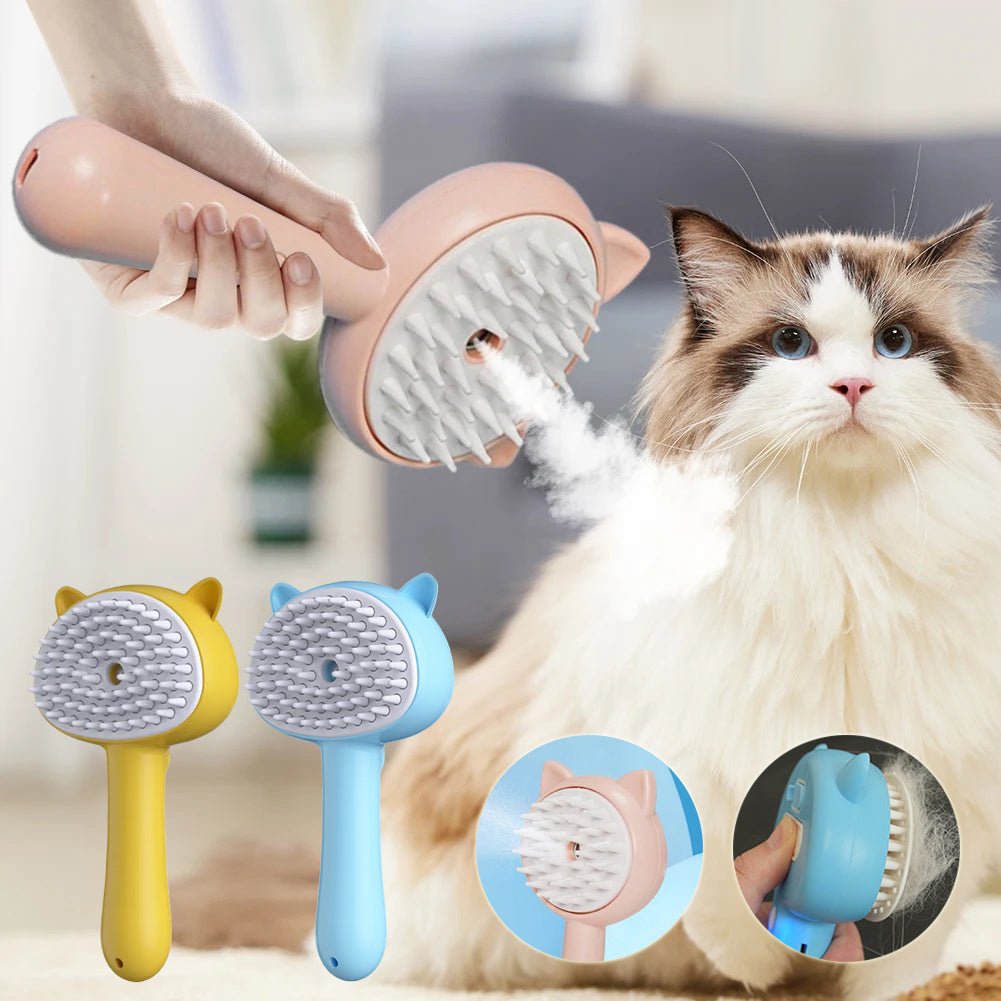Self-Cleaning Pet Brush – Groom Cats & Dogs Easily