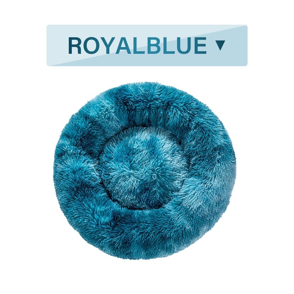 🐾 CalmiNest™ Fluffy Donut Pet Bed