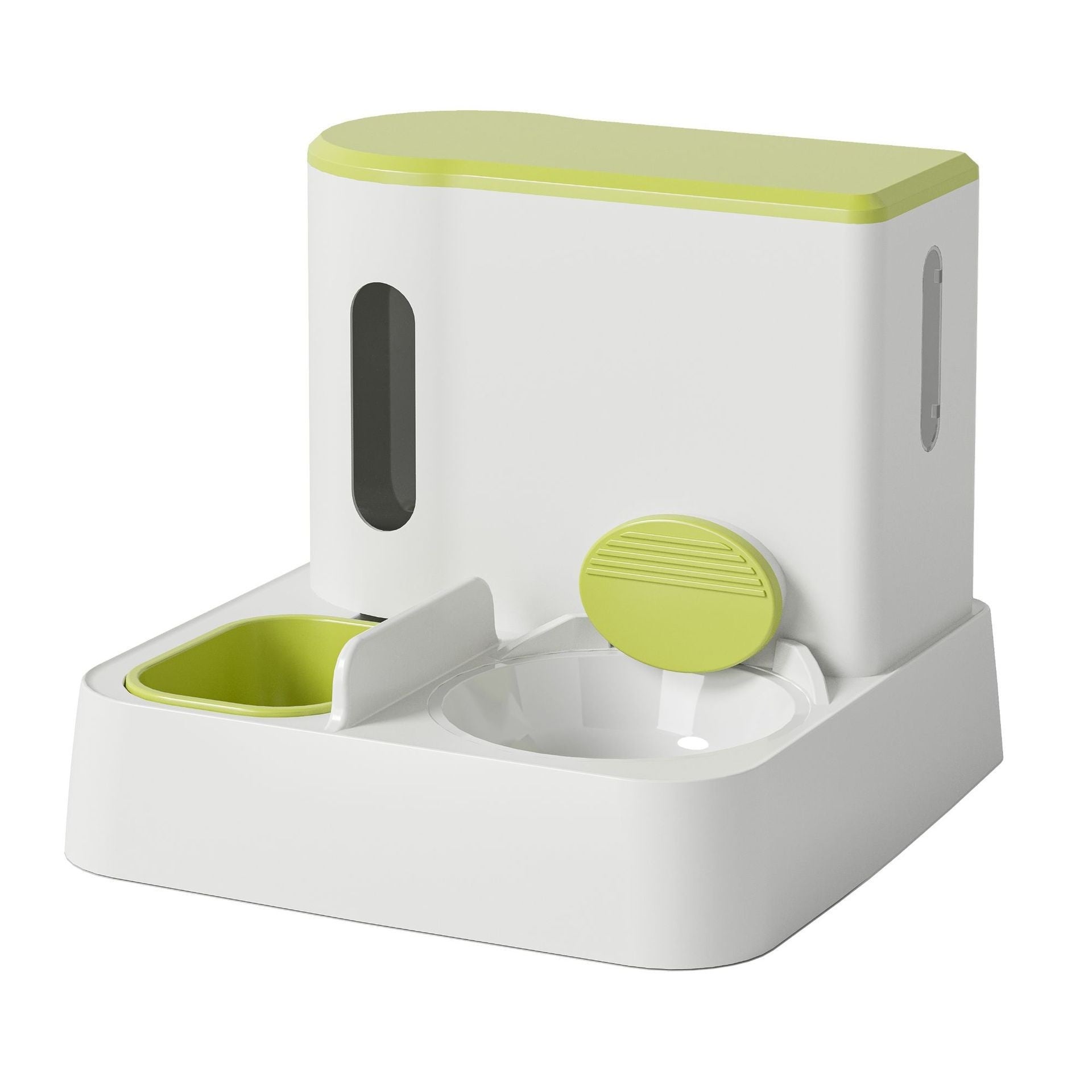 Cat Automatic Pet Feeder Water Dispenser Integrated Double Bowl Drinking Pet - Amigo Pet Boutique
