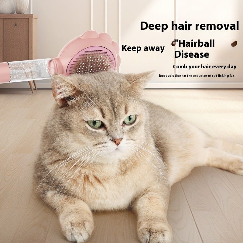 Self-Cleaning Cat Brush – Groom, Detangle, and Remove Hair