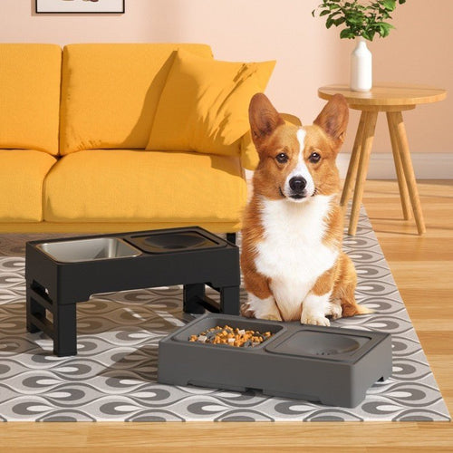 Adjustable Dog Feeder – Double Bowls for Easy Mealtime Comfort